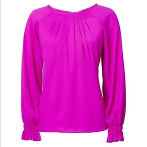 Banana Republic Poet Sleeve Blouse Shirt Top
